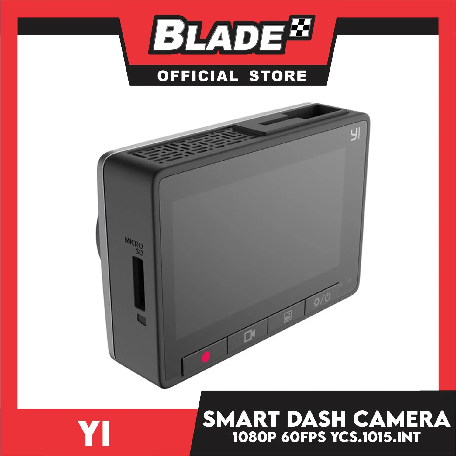 Yi Smart Dash Camera YCS.1015.INT -Built-in Wi-Fi, Emergency recording with High Sensitivity Imaging and Night Vision
