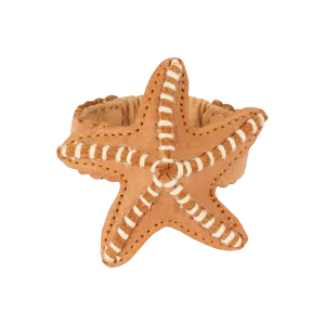 Zaza Bracelet | Starfish | Toast Grain Leather