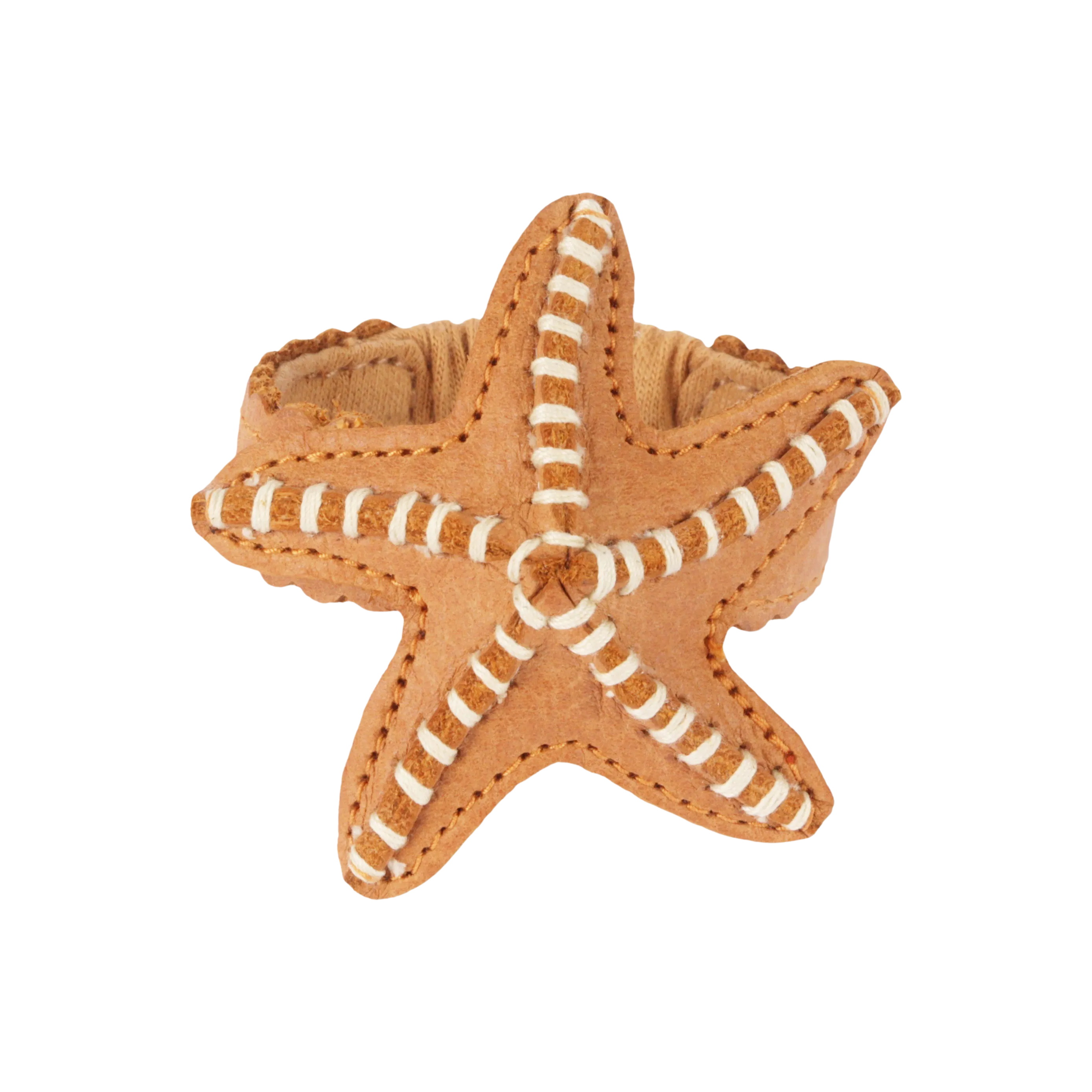 Zaza Bracelet | Starfish | Toast Grain Leather