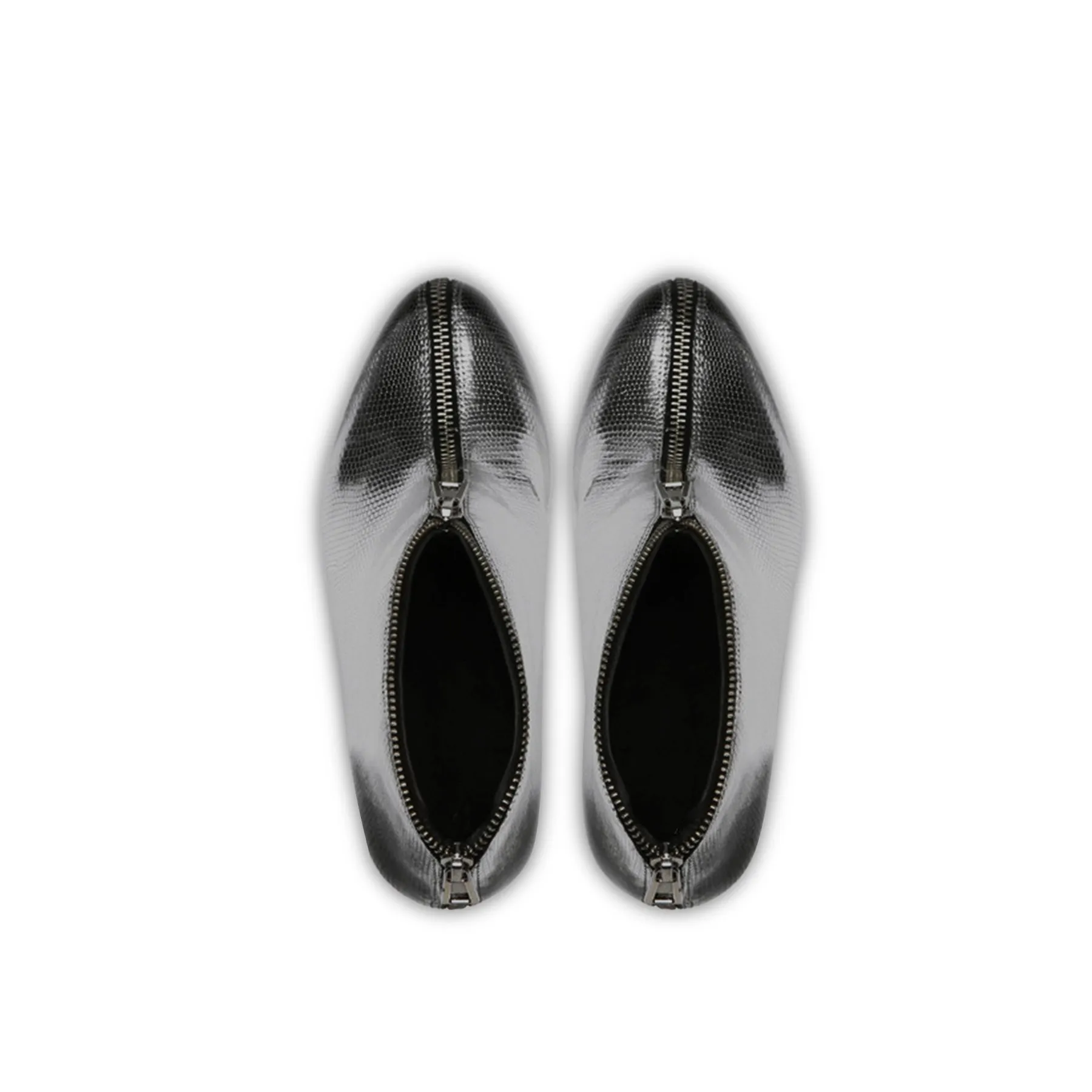 Zip My Way Heel Bootie Punchy Silver