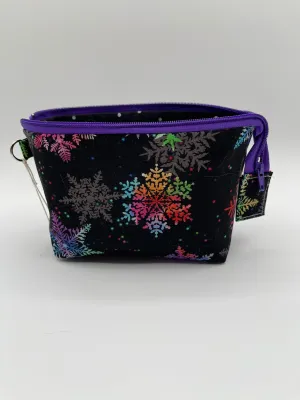 Zipper Bucket Bag - Colorful Snowflakes